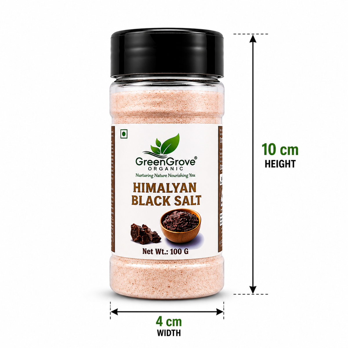 GreenGrove Himalyan Black Salt (100 GM) (PACK OF 3)