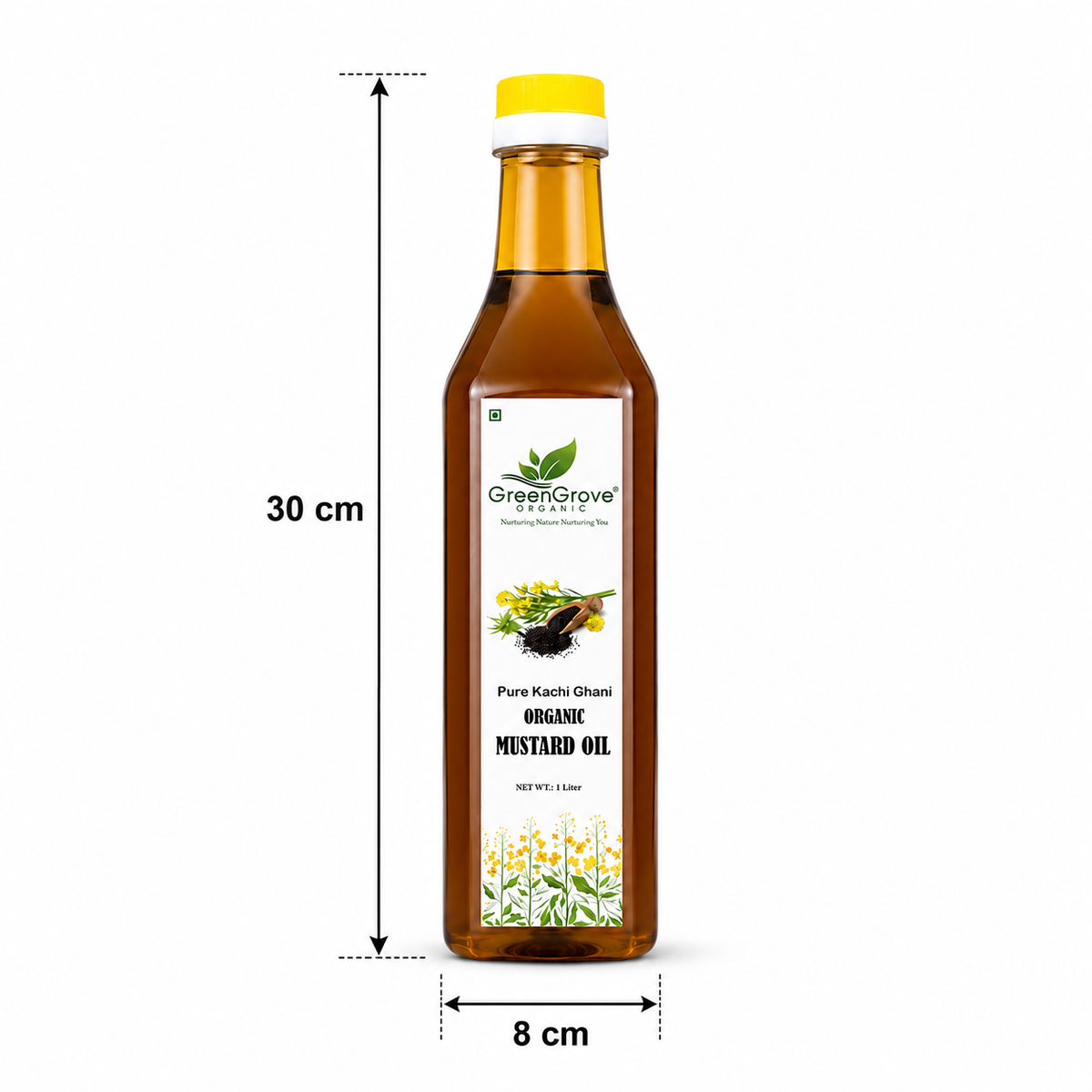 GreenGrove Organic Black Mustard Oil (1 L)
