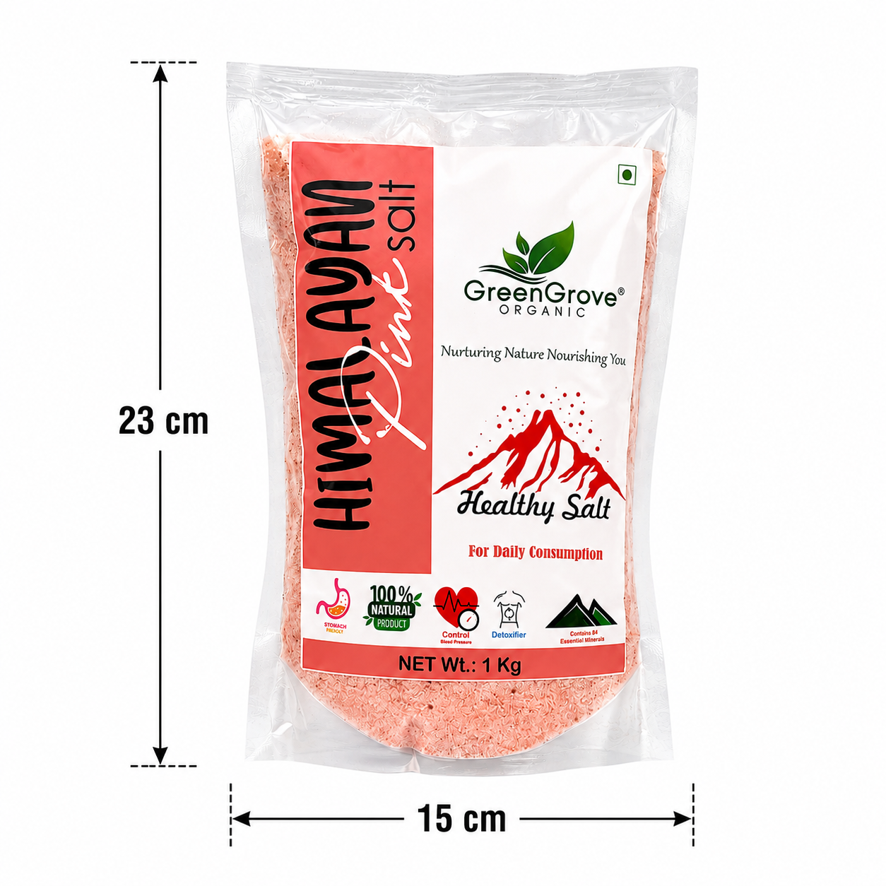GreenGrove Himalyan pink salt (1 KG) (PACK OF 2)