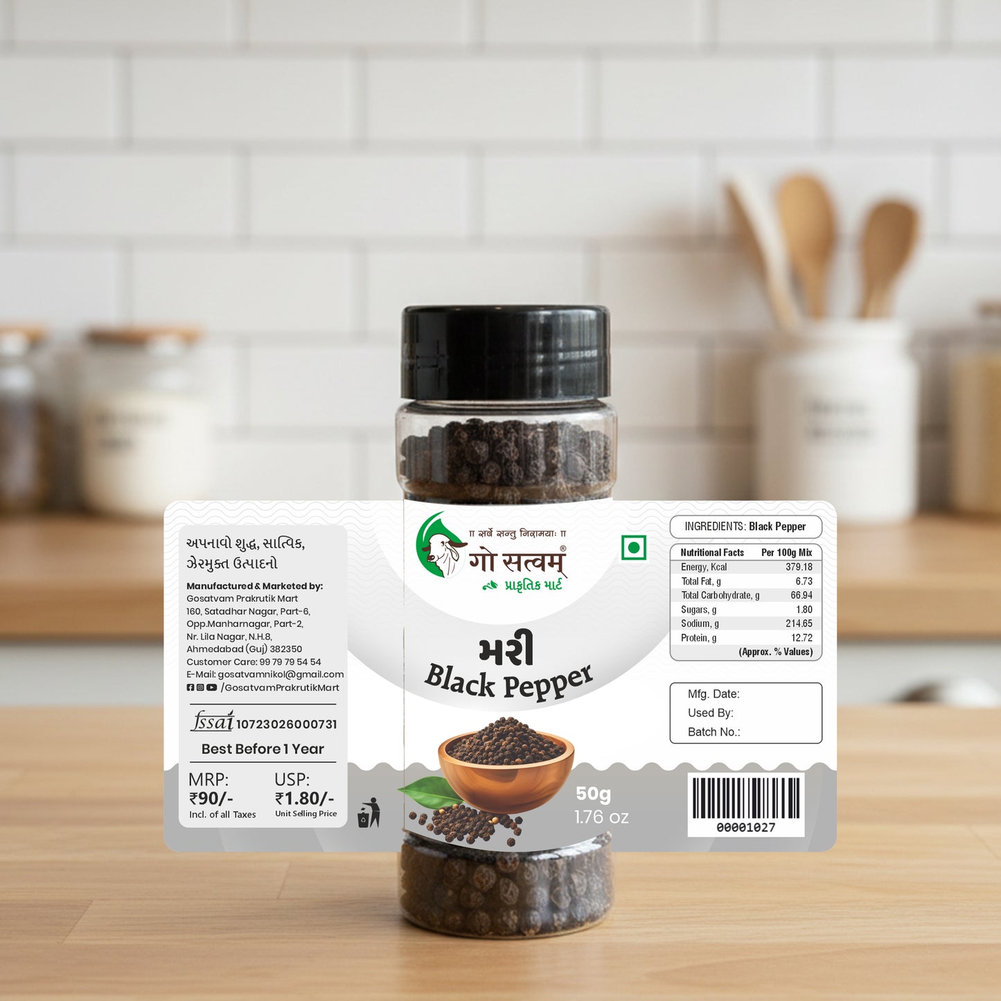 Gosatvam Prakrutik Mart Black Pepper