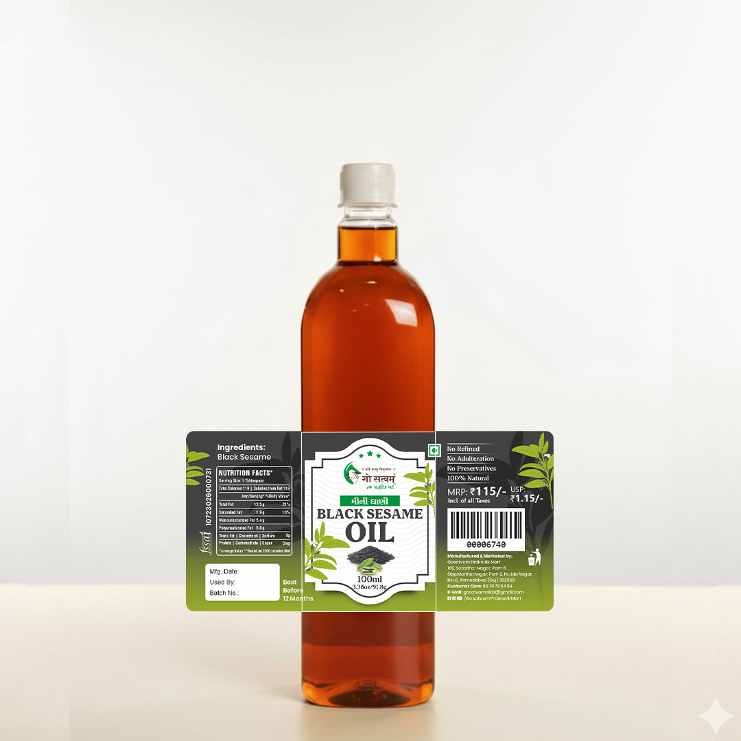 Gosatvam Prakrutik Mart Black Sesame Oil 100 ML