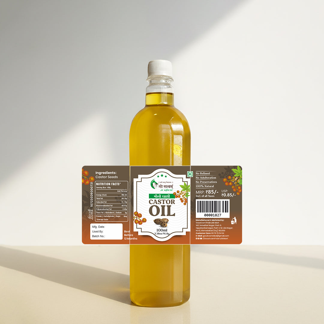 Gosatvam Prakrutik Mart Castor Oil (100 ML)