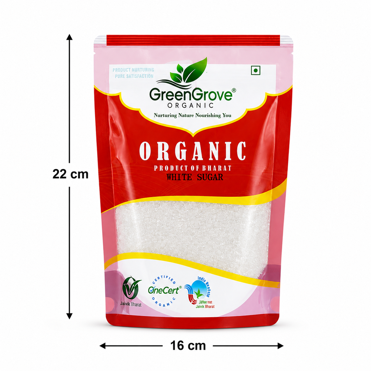 GreenGrove Organic White Sugar (1 KG) (PACK OF 2)