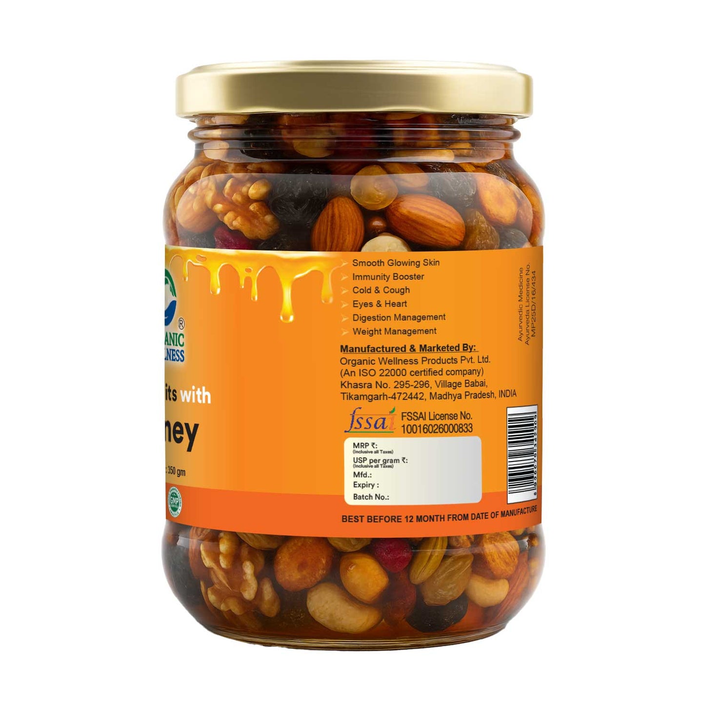 Organic Wellness Dry Fruits with Honey