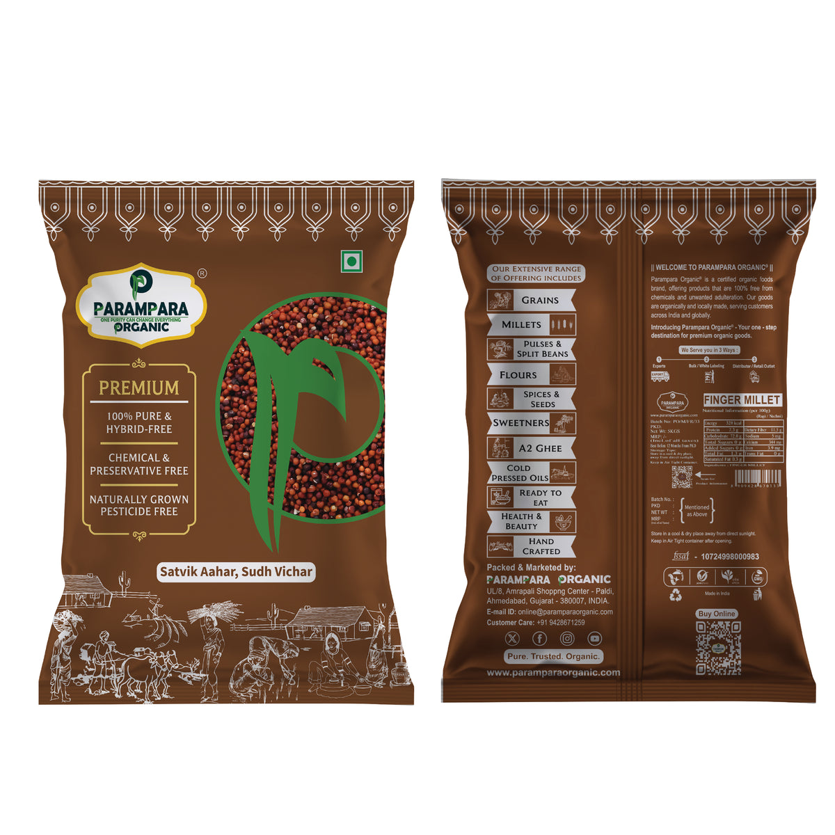 Parampara Organic Finger Millet (Ragi/Nachni)