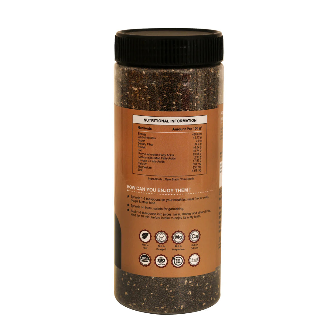 Gavyamart Raw Black Chia Seeds