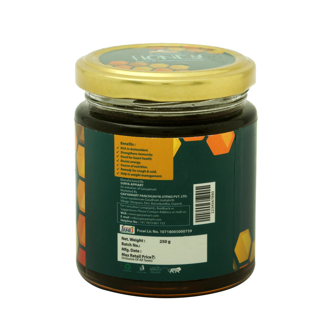 Gavyamart Fennel Honey Raw and Unprocessed