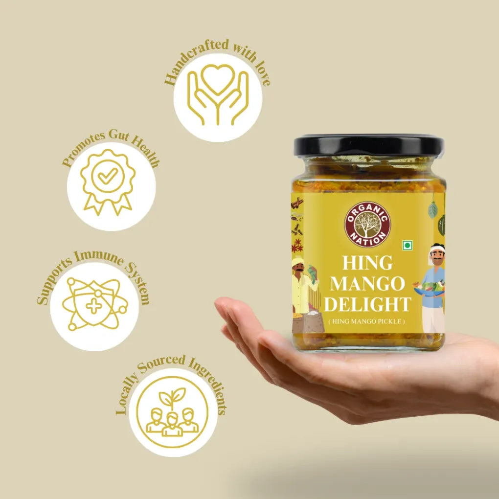 Organic Nation Hing Mango Delight (Hing Ka Aam Pickle)