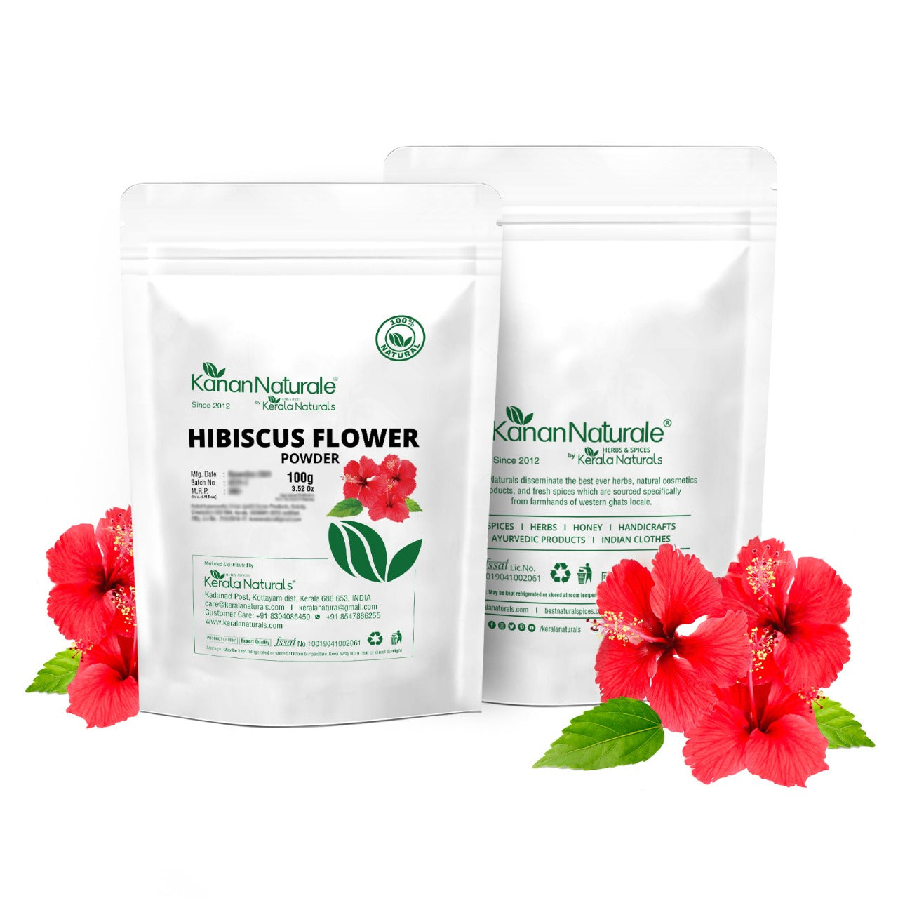 Kerala Naturals Hibiscus Flower Powder