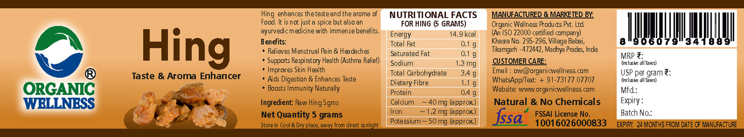 Organic Wellness Hing