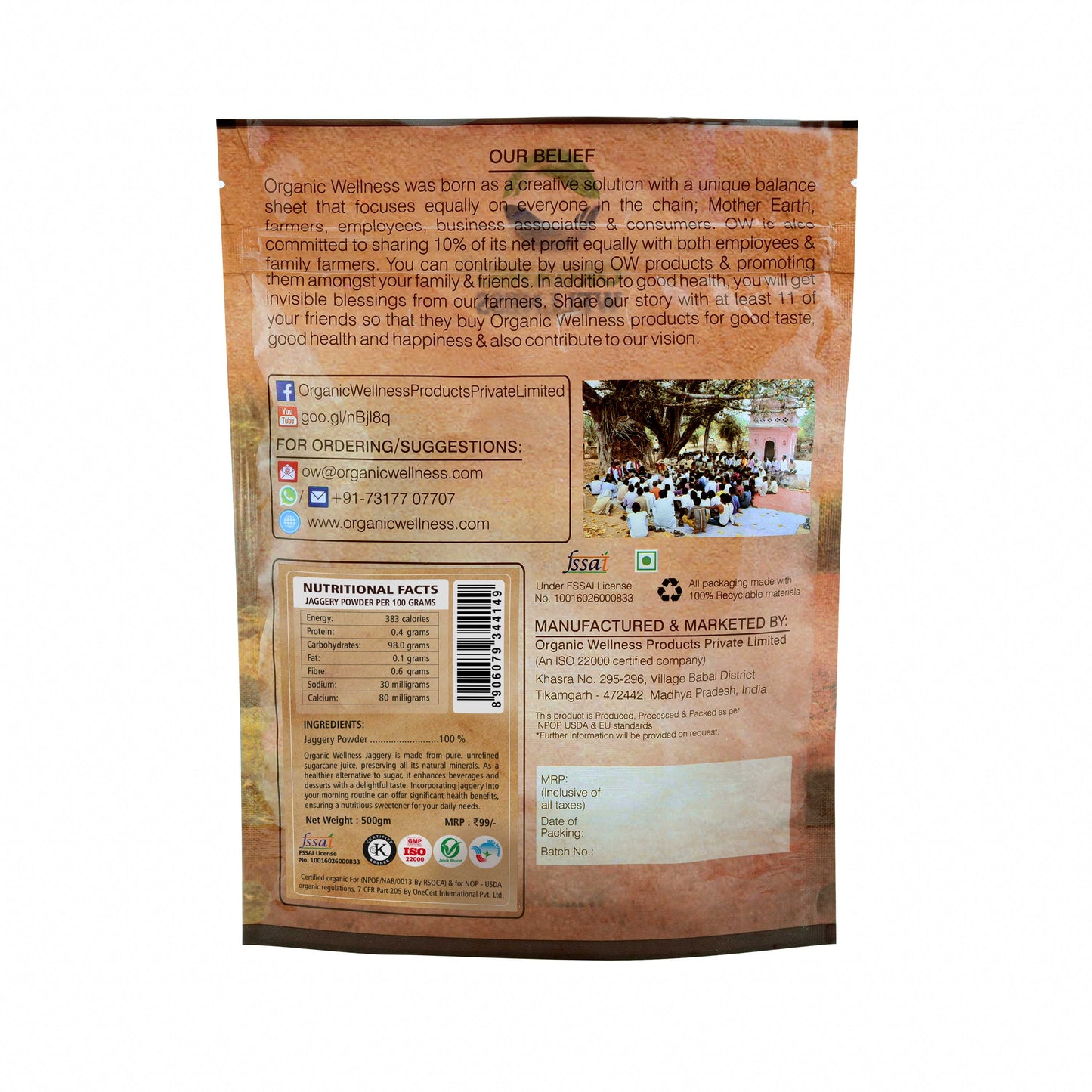 Organic Wellness Jaggery Powder