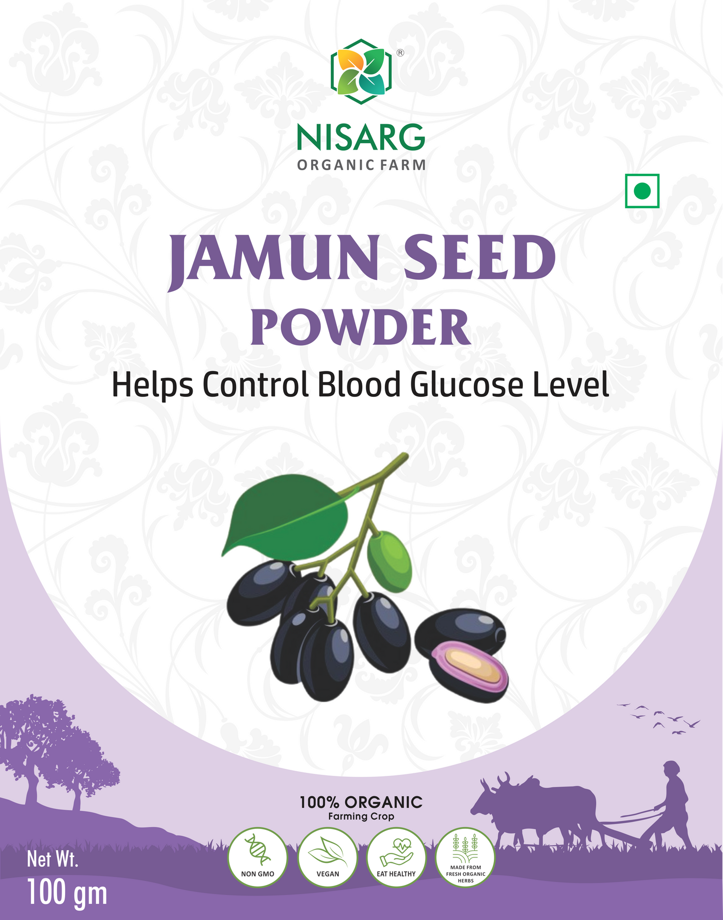 Nisarg Organic Farm Jamun Seeds Powder