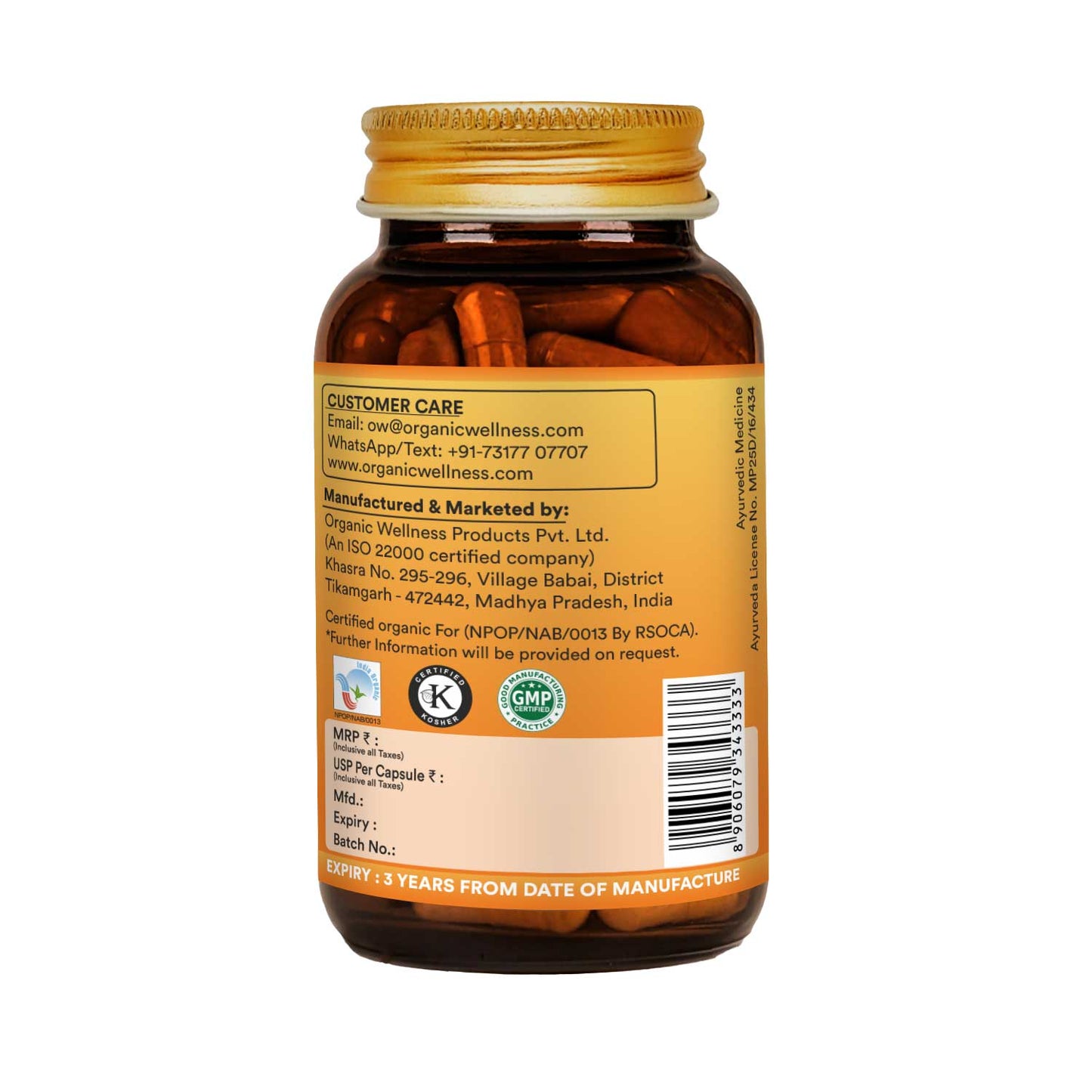 Organic Wellness Kalmegh 90 Capsules