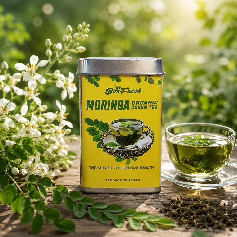 Bonfresh Exotic Organic Tea Moringa Green Tea (30 GM)