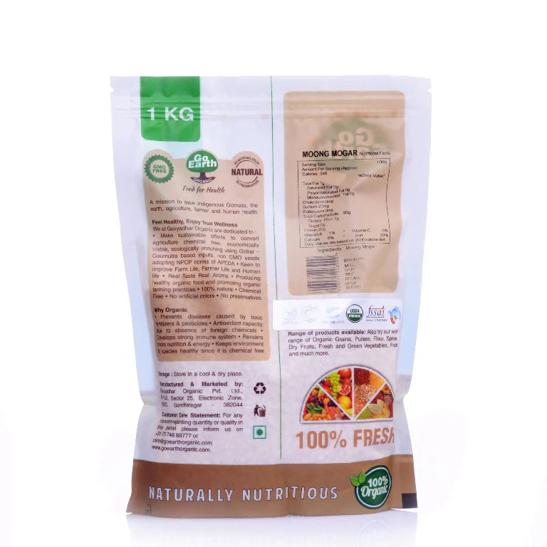 GoEarth Organic Green Gram Split 500 GM