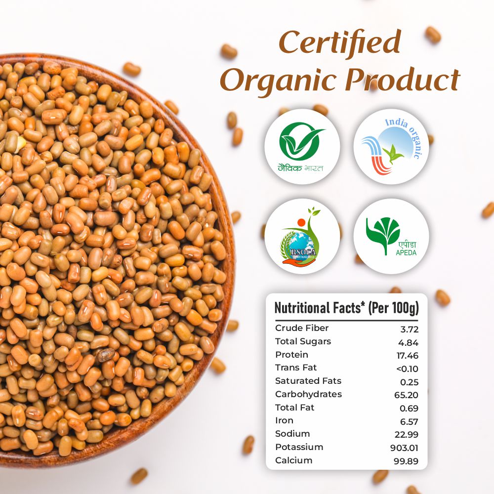 Nidhi Organics Desi Mooth Bean (Matki Bean)