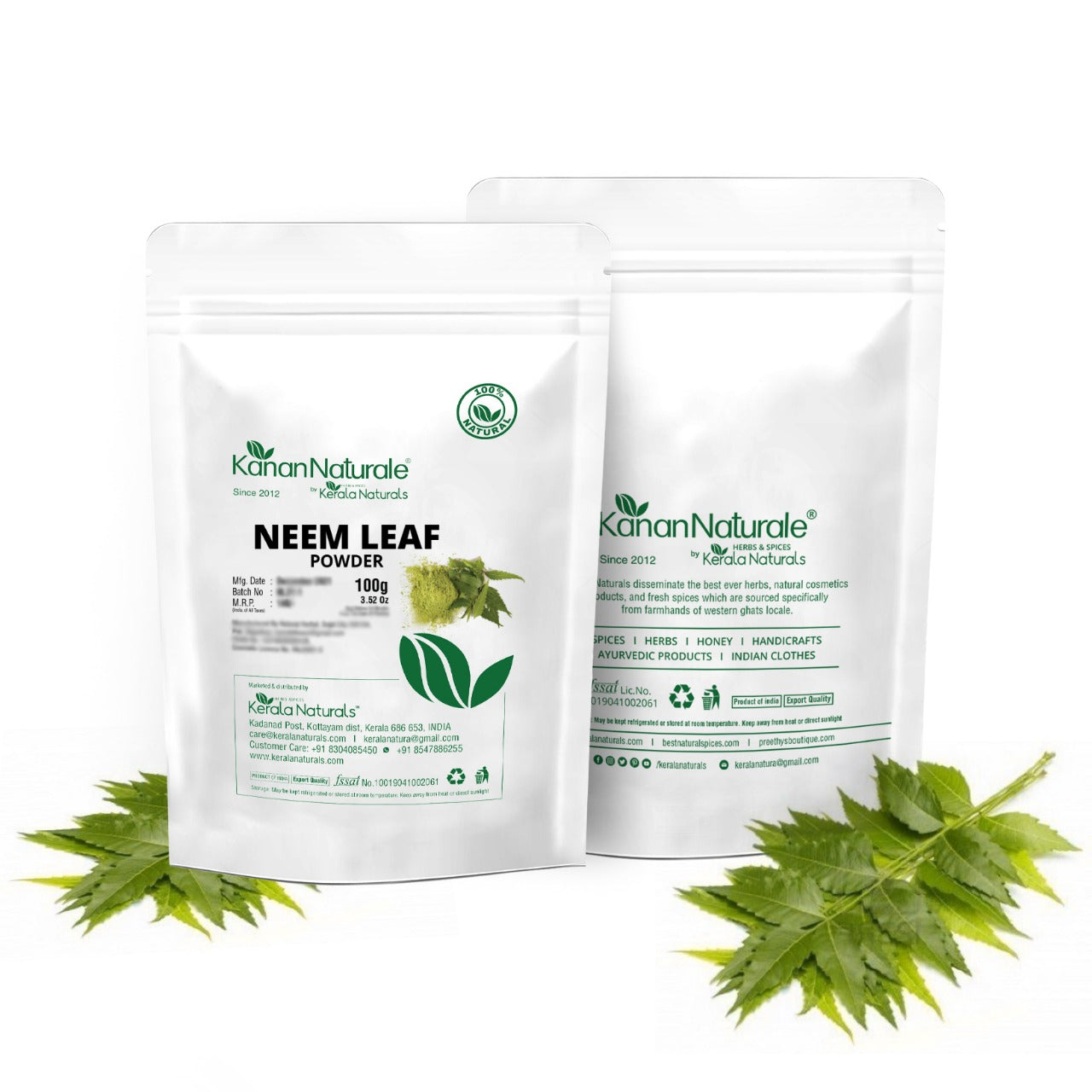 Kerala Naturals Neem Leaf Powder (100 GM)