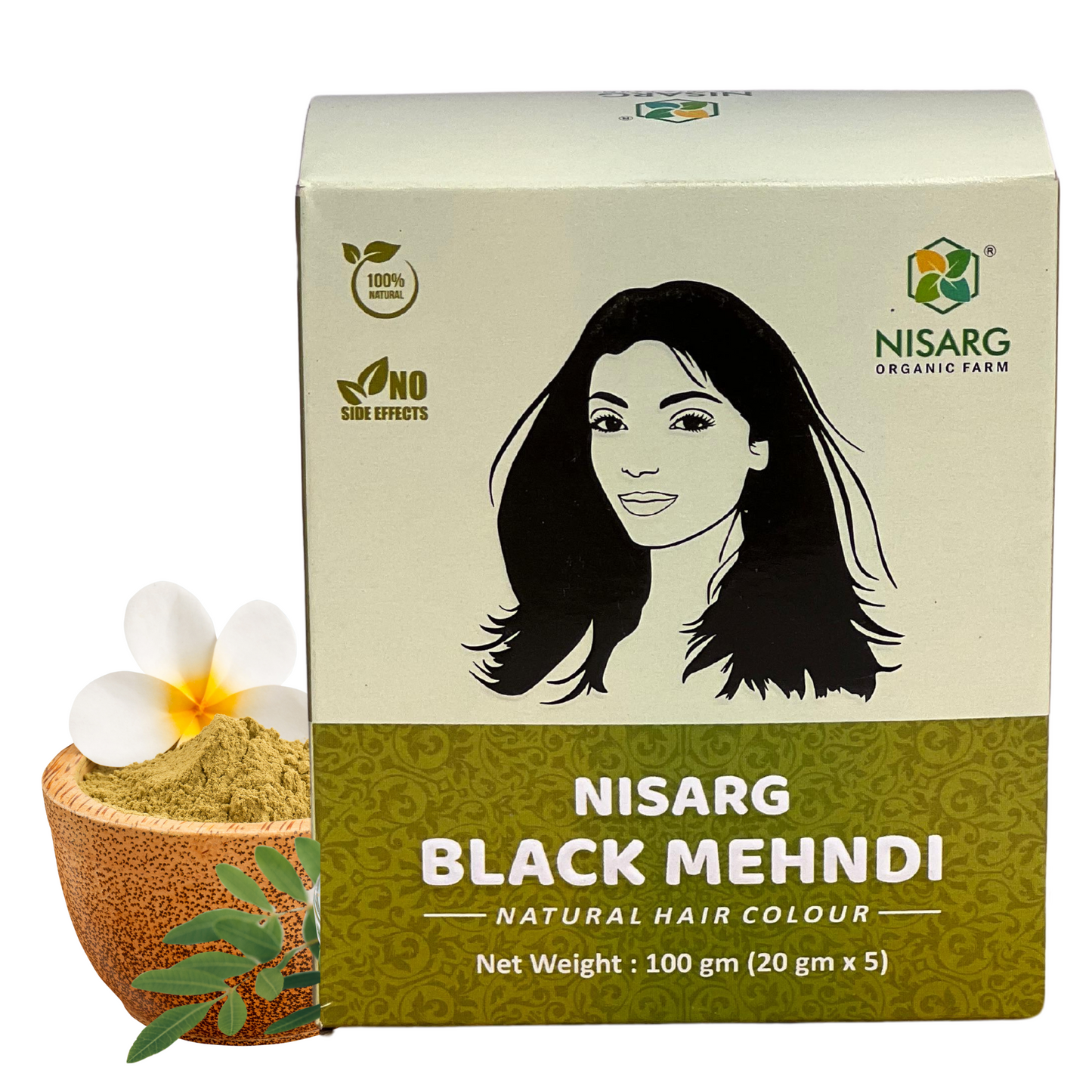 Nisarg Organic Farm Herbal Black Mehndi