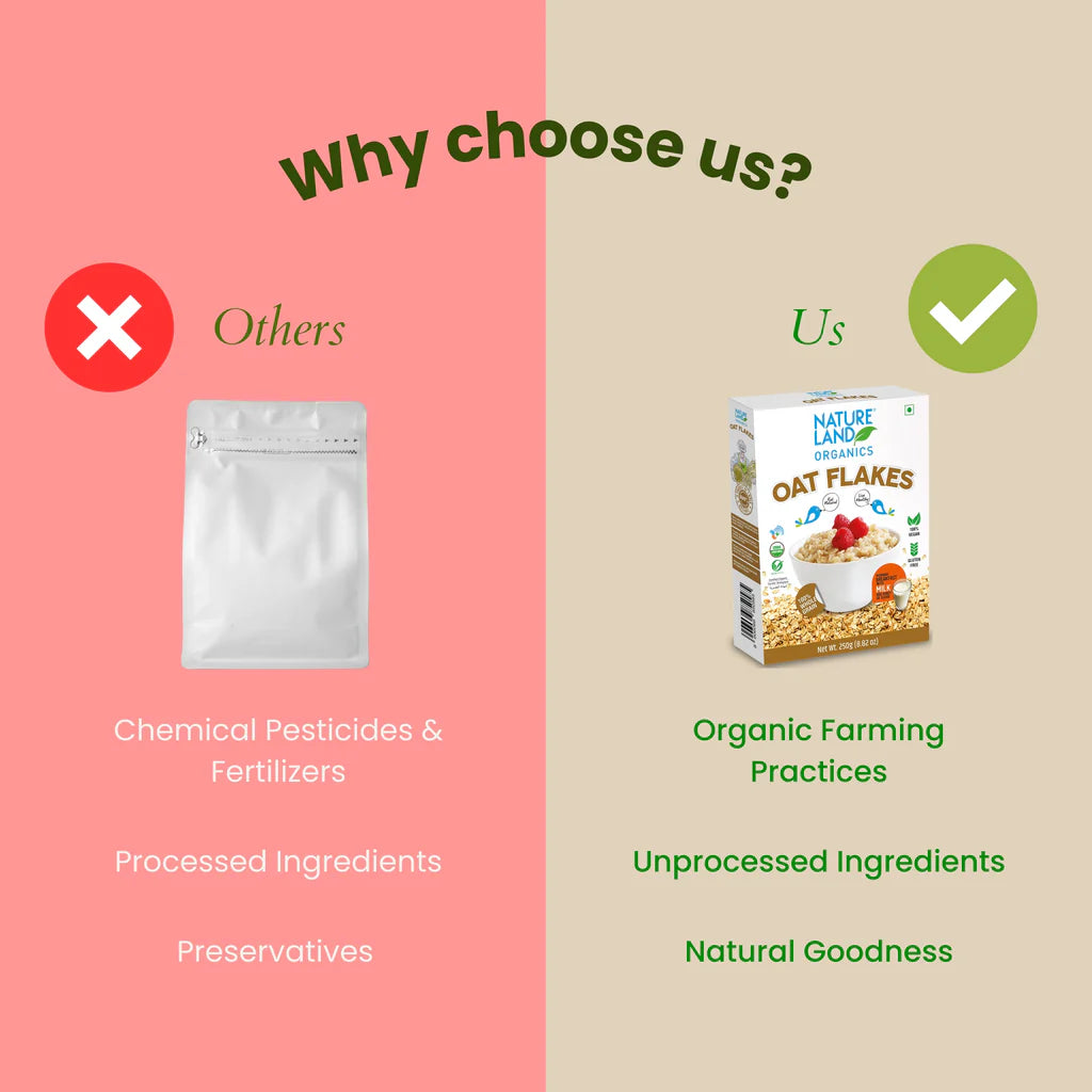 Natureland Organics Oat Flakes 250 GM