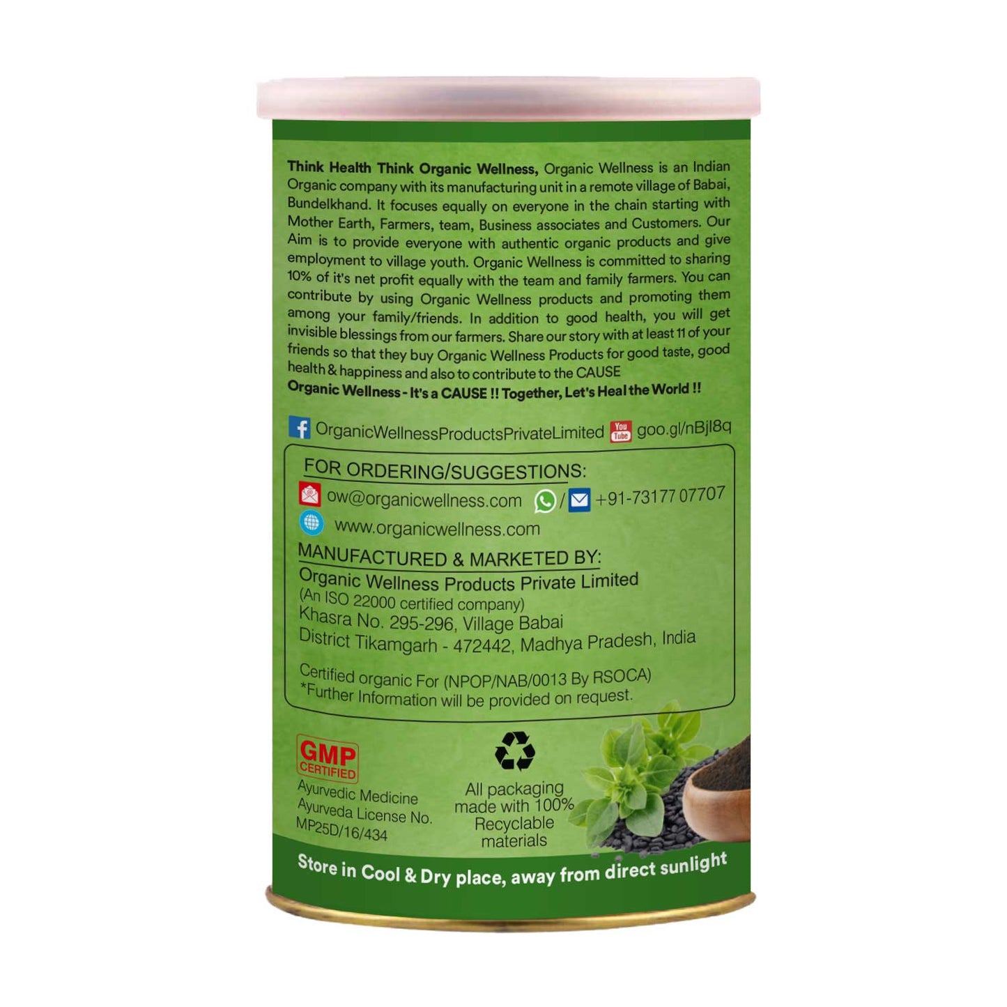 Organic Wellness Basil Seeds