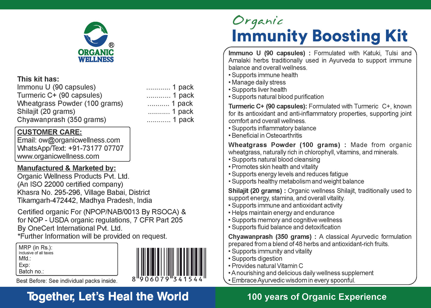 Organic Wellness Immunity Boosting Kit Assortment