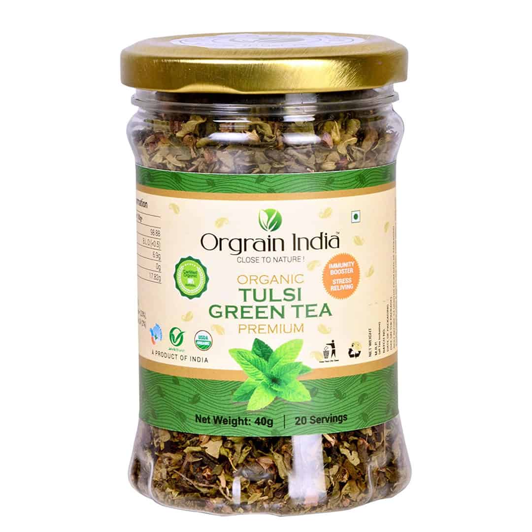 Orgrain India Organic Tulsi Green Tea
