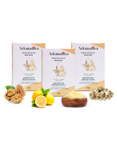 Arkmantra Panchgavya Natural Bath Soap (3-Pack)