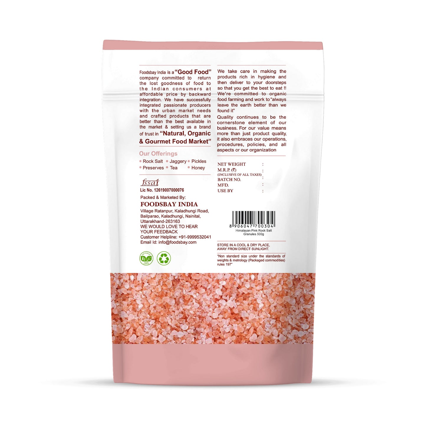 Organic Nation Himalayan Rock Salt Granules