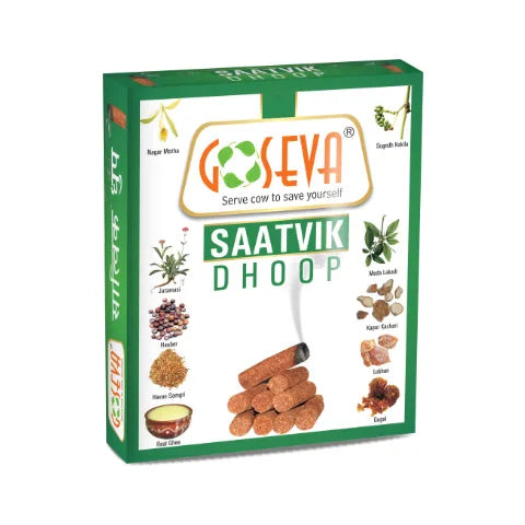 Goseva Satvik Dhoop - Pooja Samagri (12 sticks)
