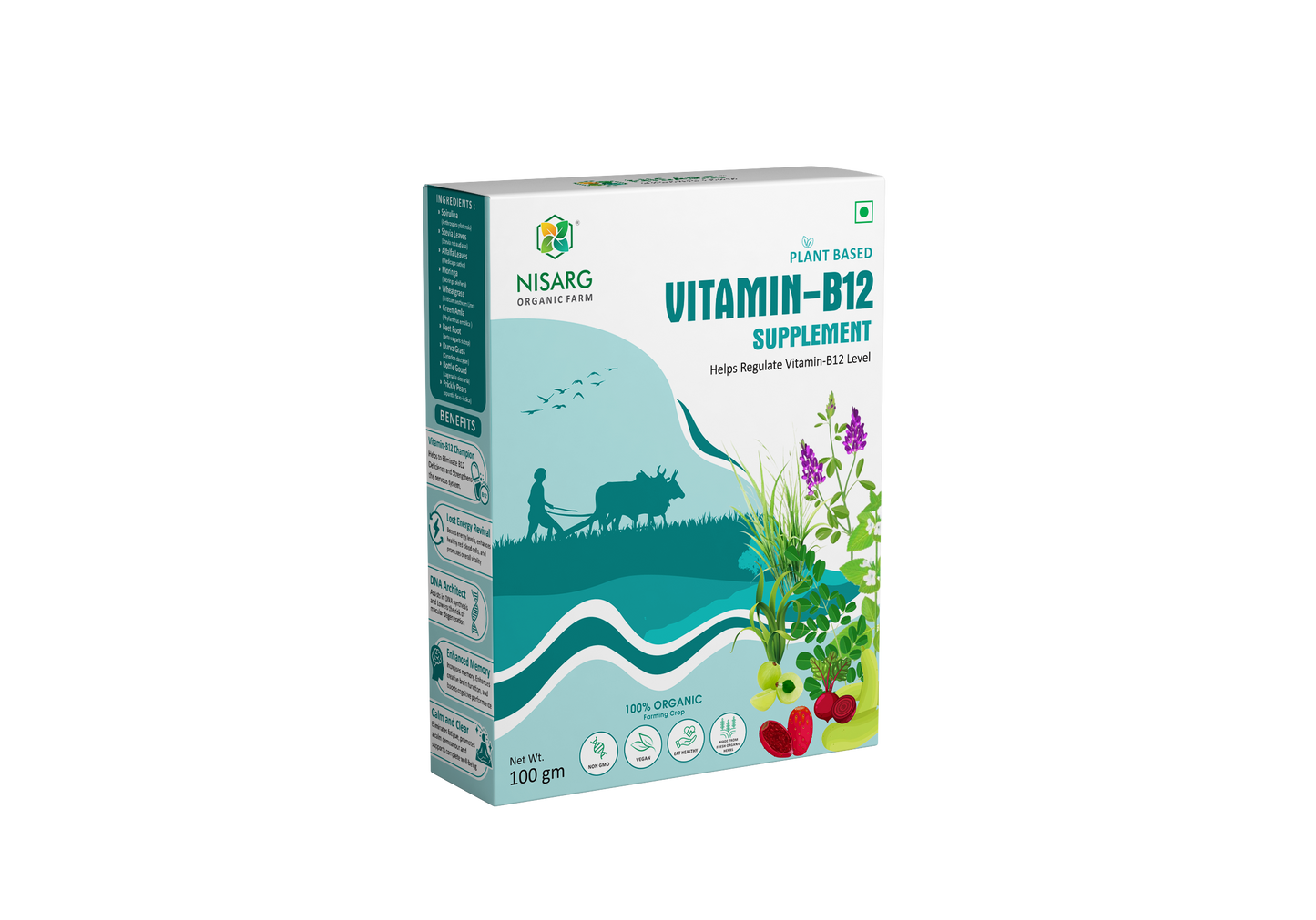 Nisarg Organic Farm Vitamin B12 Supplements Powder
