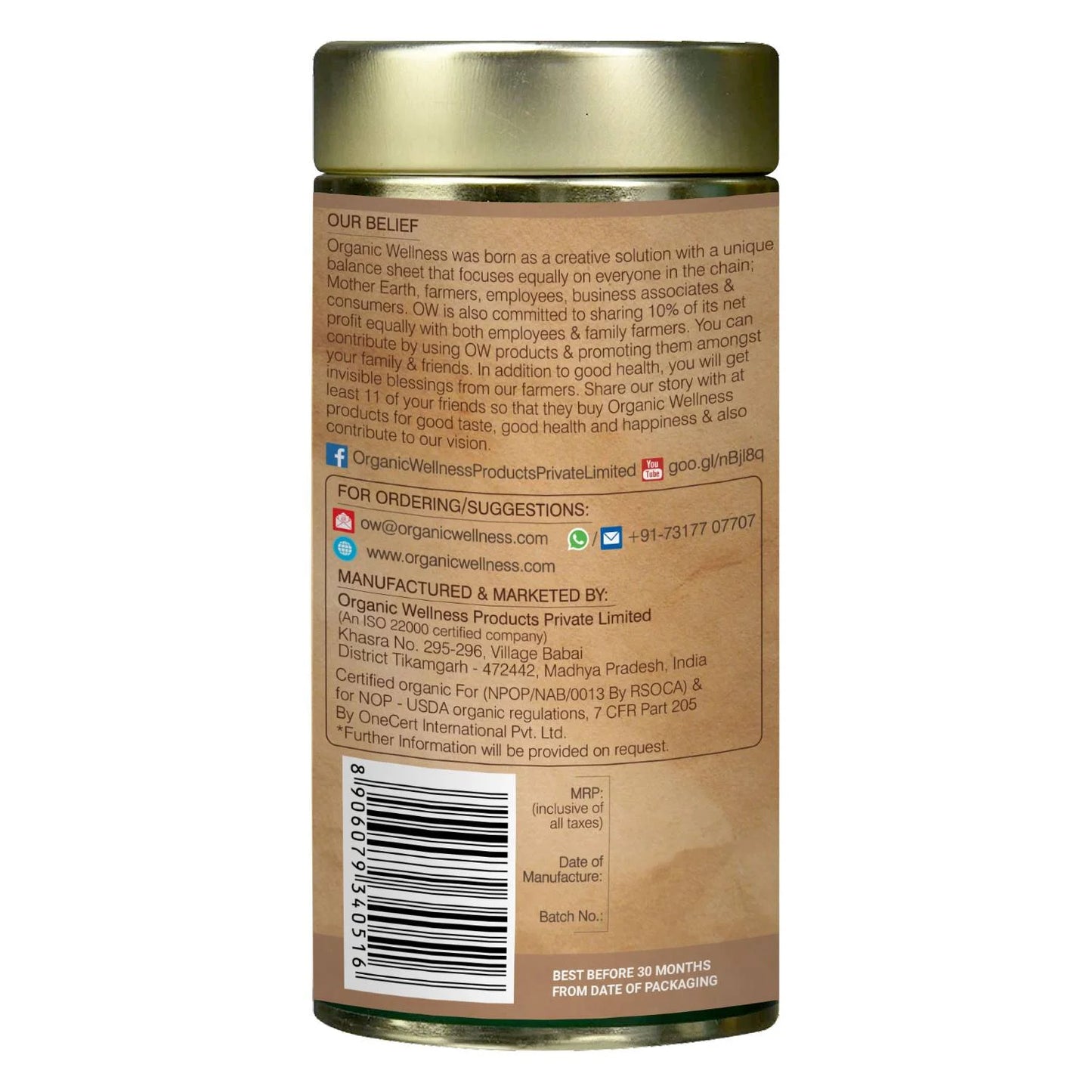 Organic Wellness Tulsi Lemon Tea