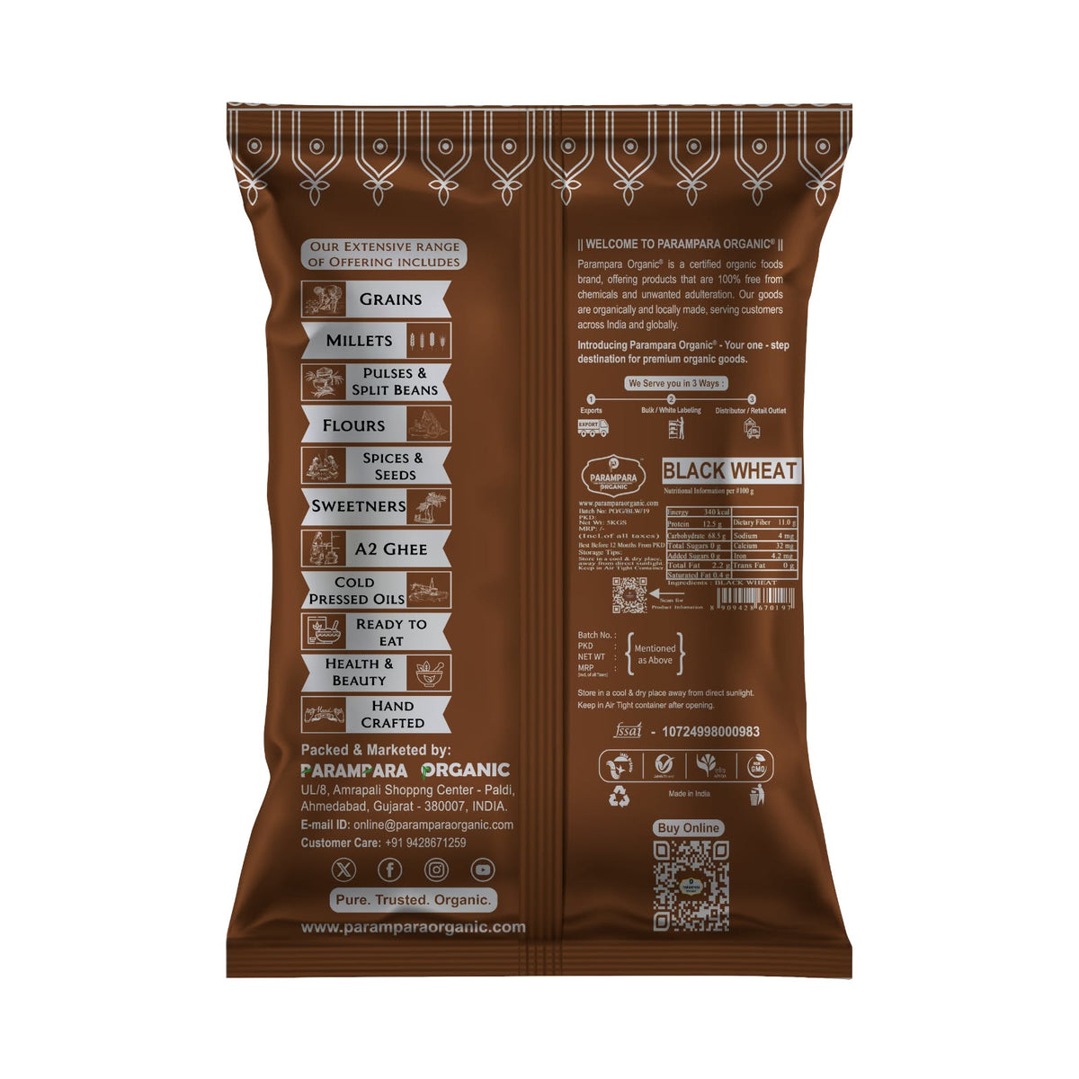Parampara Organic Black Wheat