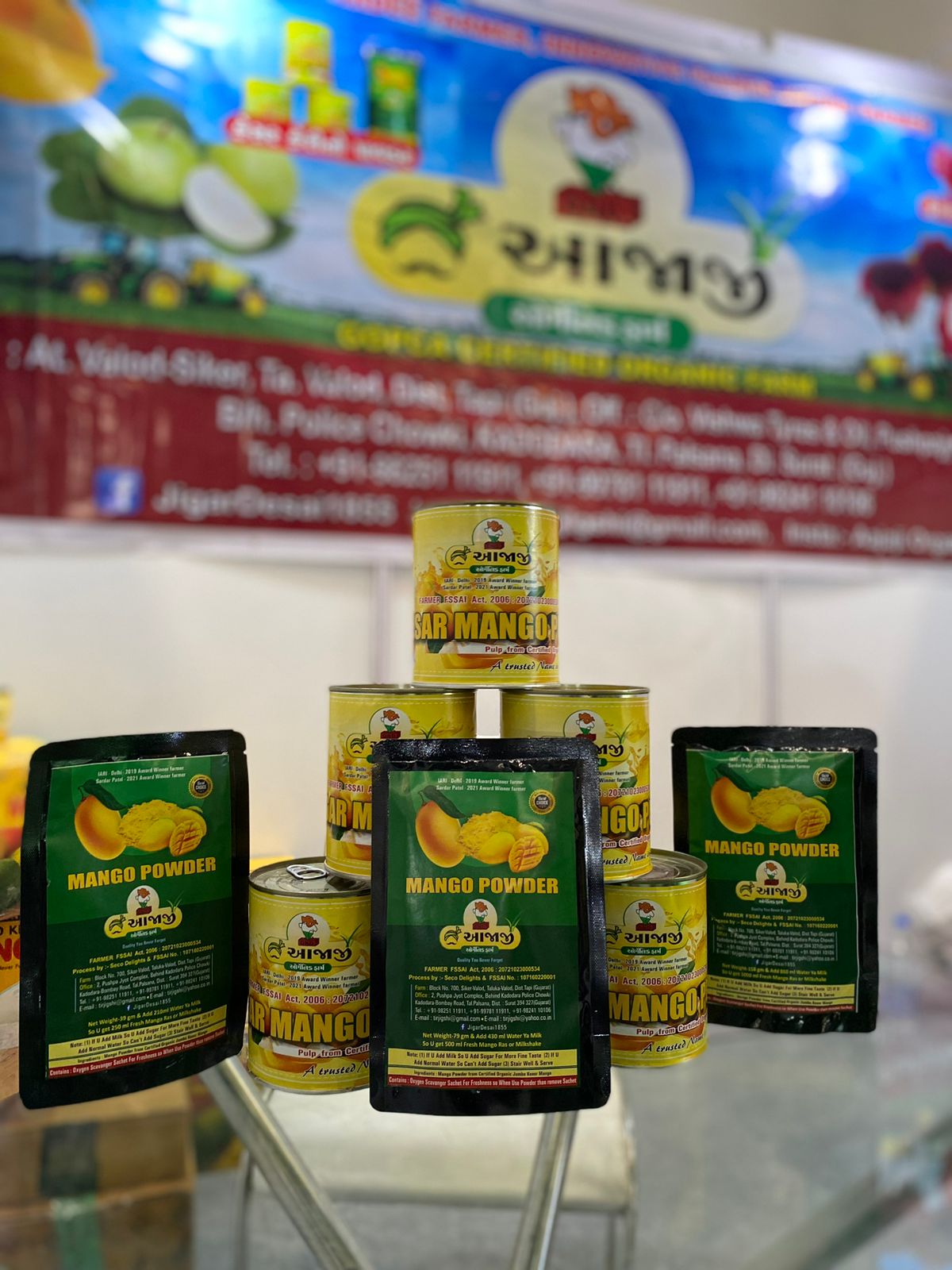 Aajaji Organic Farm Chemical Free* Kesar Mango Powder
