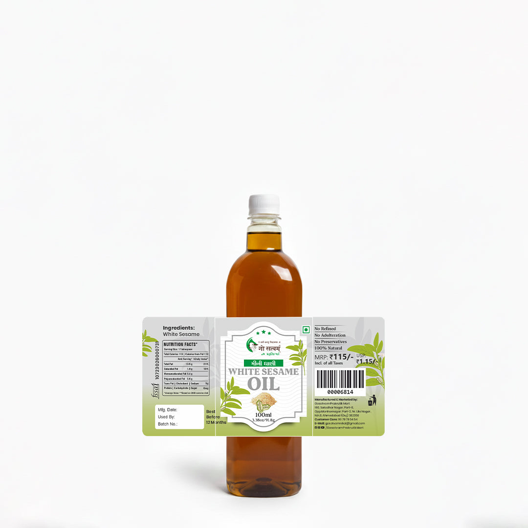 Gosatvam Prakrutik Mart White Sesame Oil 100 ML