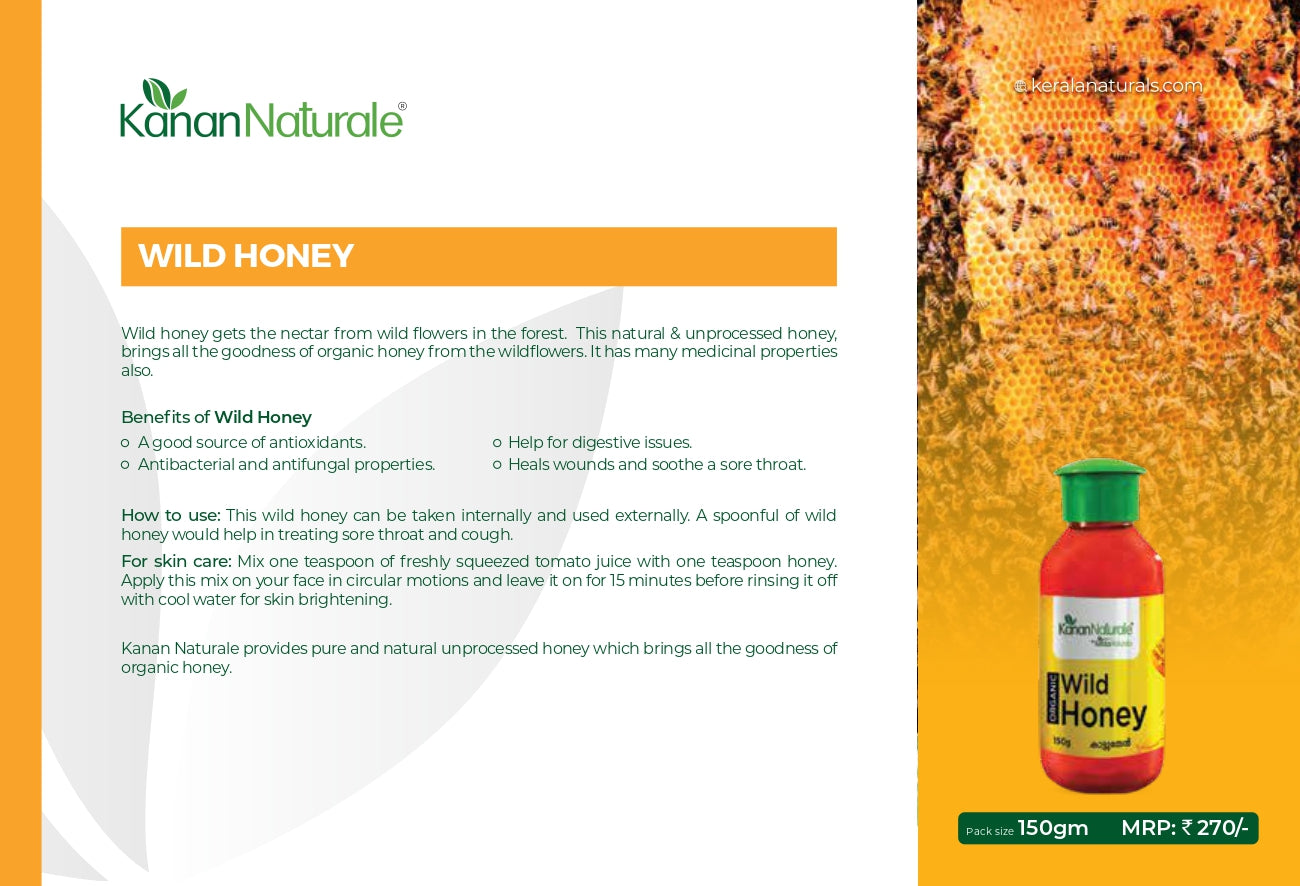Kerala Naturals Organic Wild Honey (150 GM)