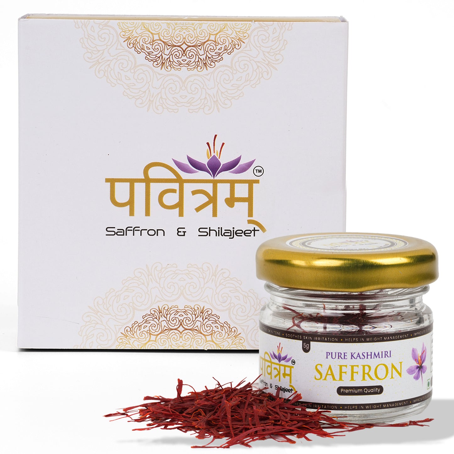 Pavitram Enterprises Kashmiri Mongra Saffron Grade "A"