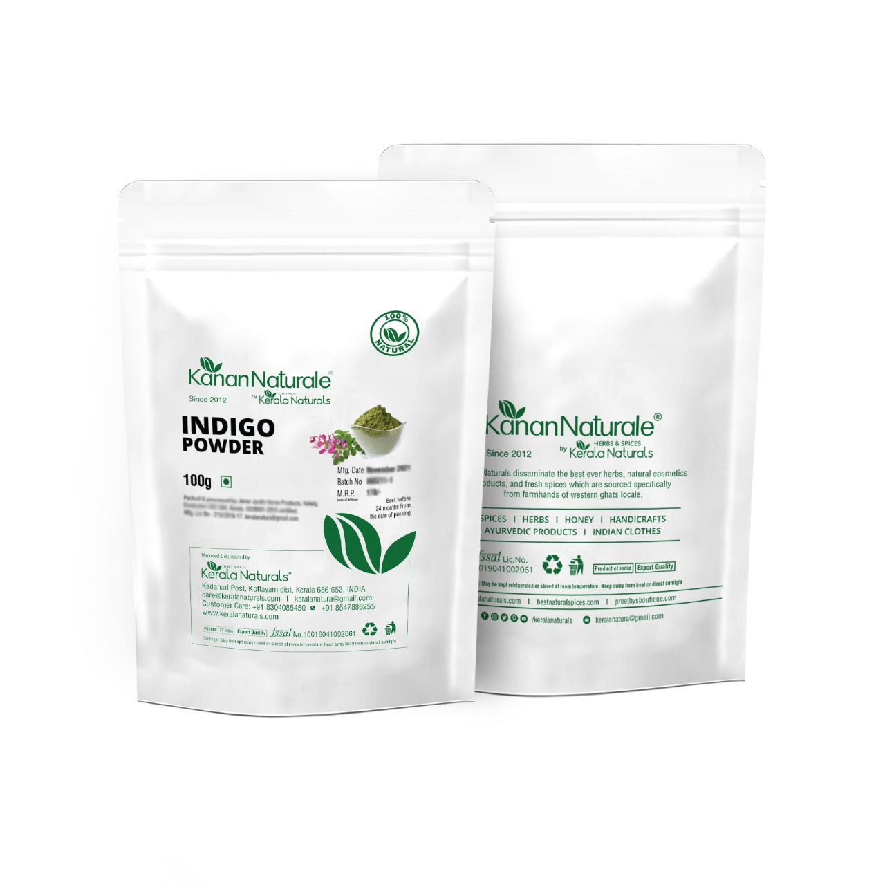 Kerala Naturals Indigo Leaf Powder (100 GM)