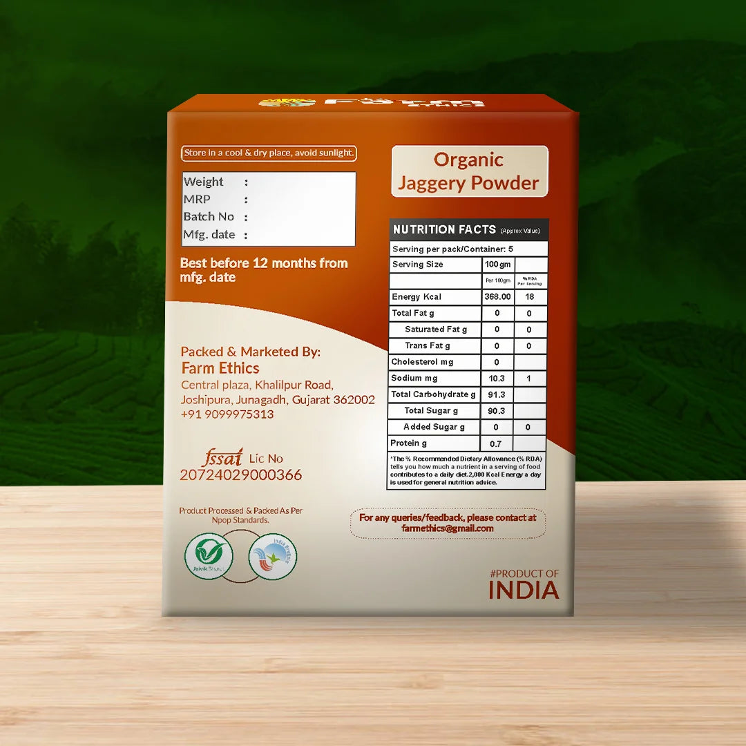 Farm Ethics Organic Jaggery Powder