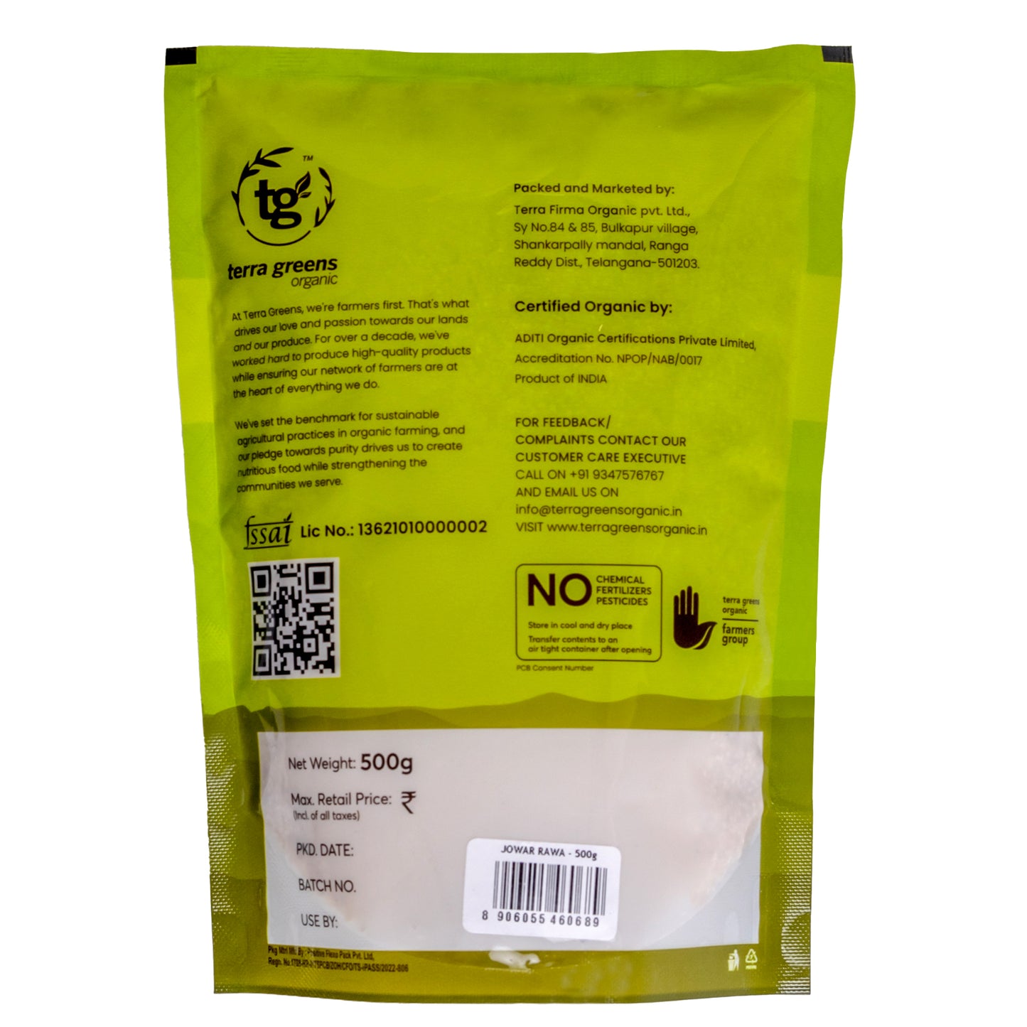 Terra Greens Organic Jowar Rawa