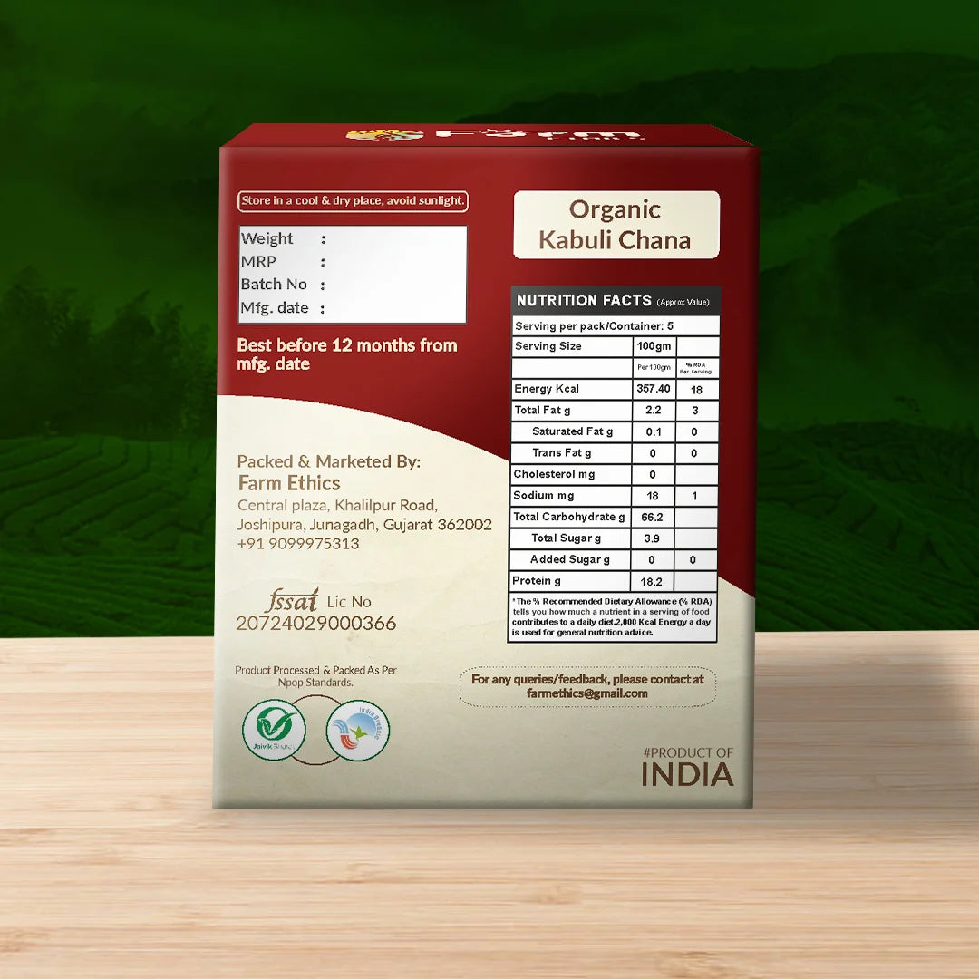 Farm Ethics Organic Kabuli Chana