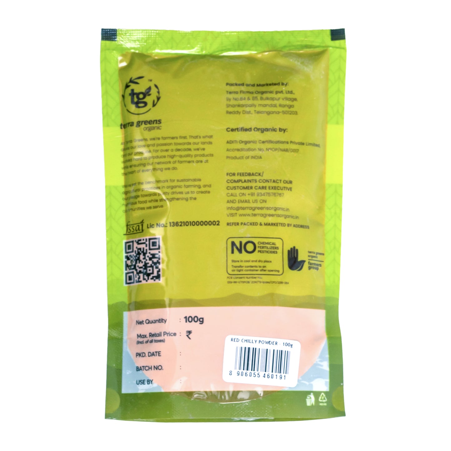 Terra Greens Organic Red Chilly Powder