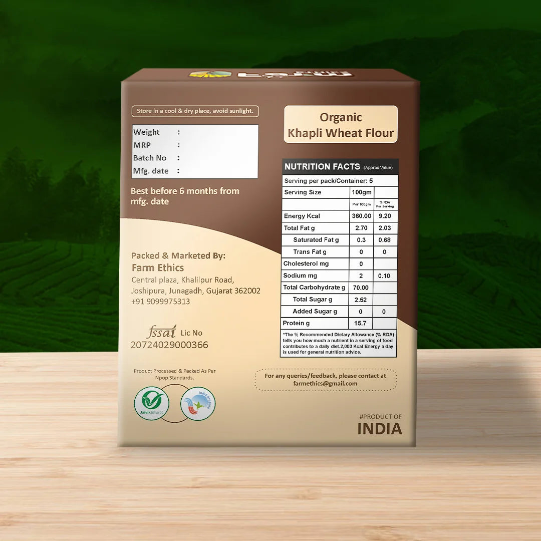 Farm Ethics Organic Khapli Wheat Flour