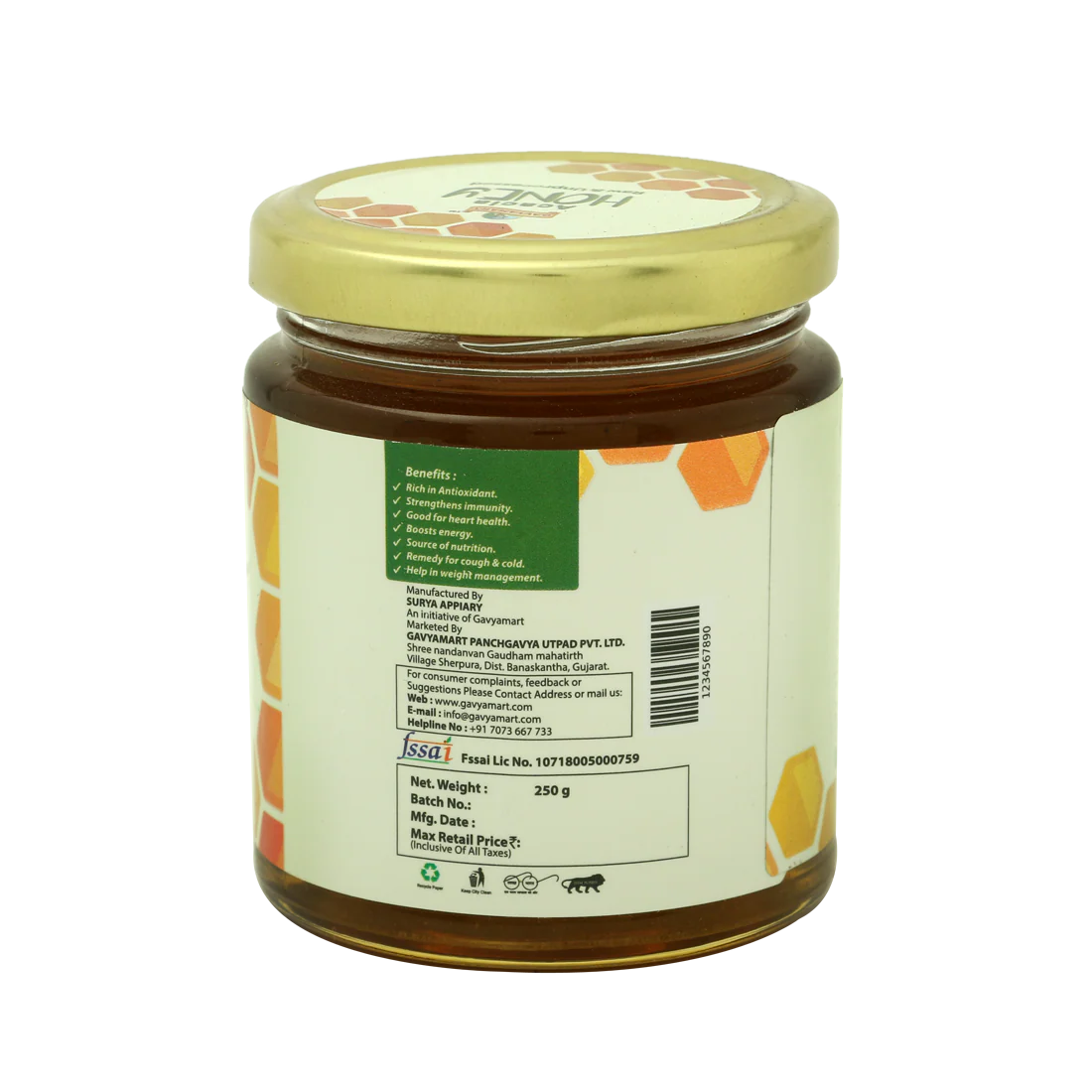 Gavyamart Acacia Honey Raw and Unprocessed