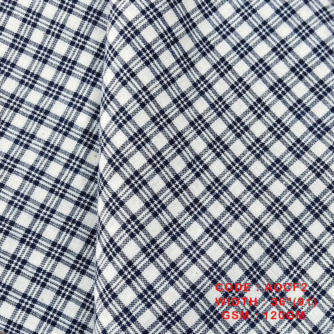 Adidev Textile HANDLOOM MULTI CHECKS FABRICS ( 120 GSM AOCF2 )