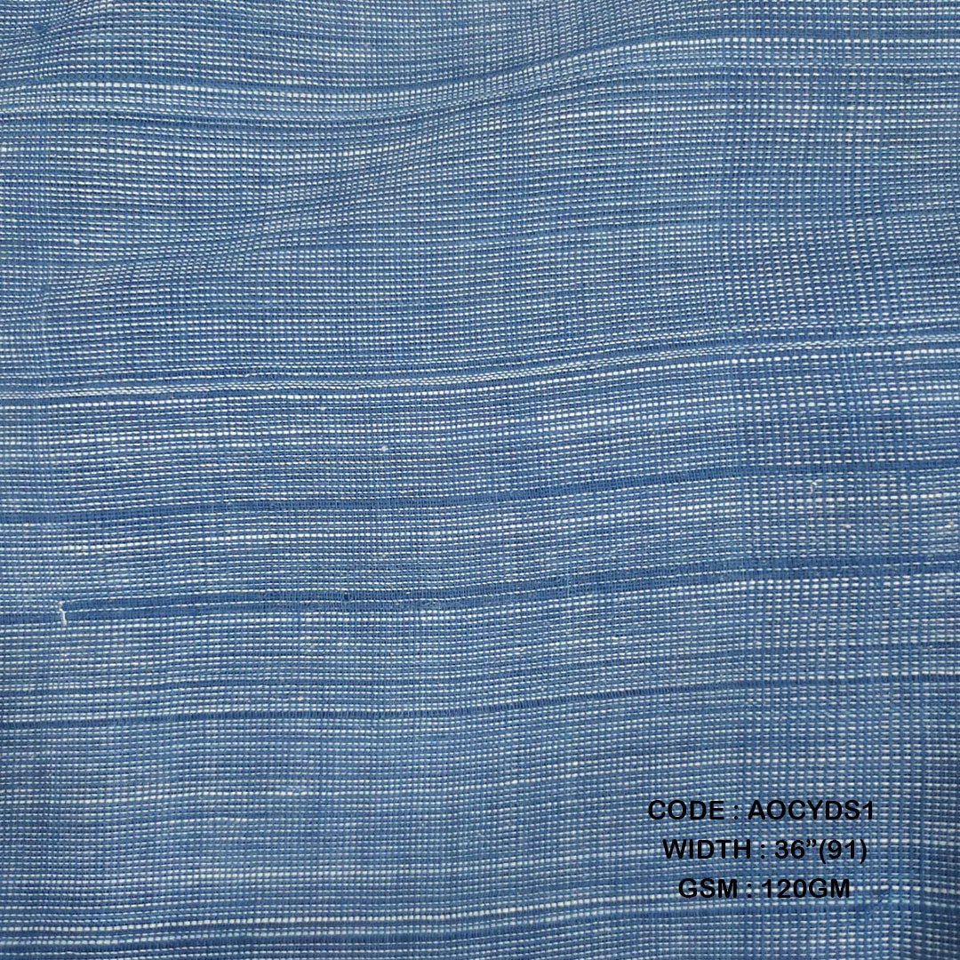 Adidev Textile HERBAL YARN DYED SLUB LIGHT INDIGO ( 120 GSM AOCYDS1 )