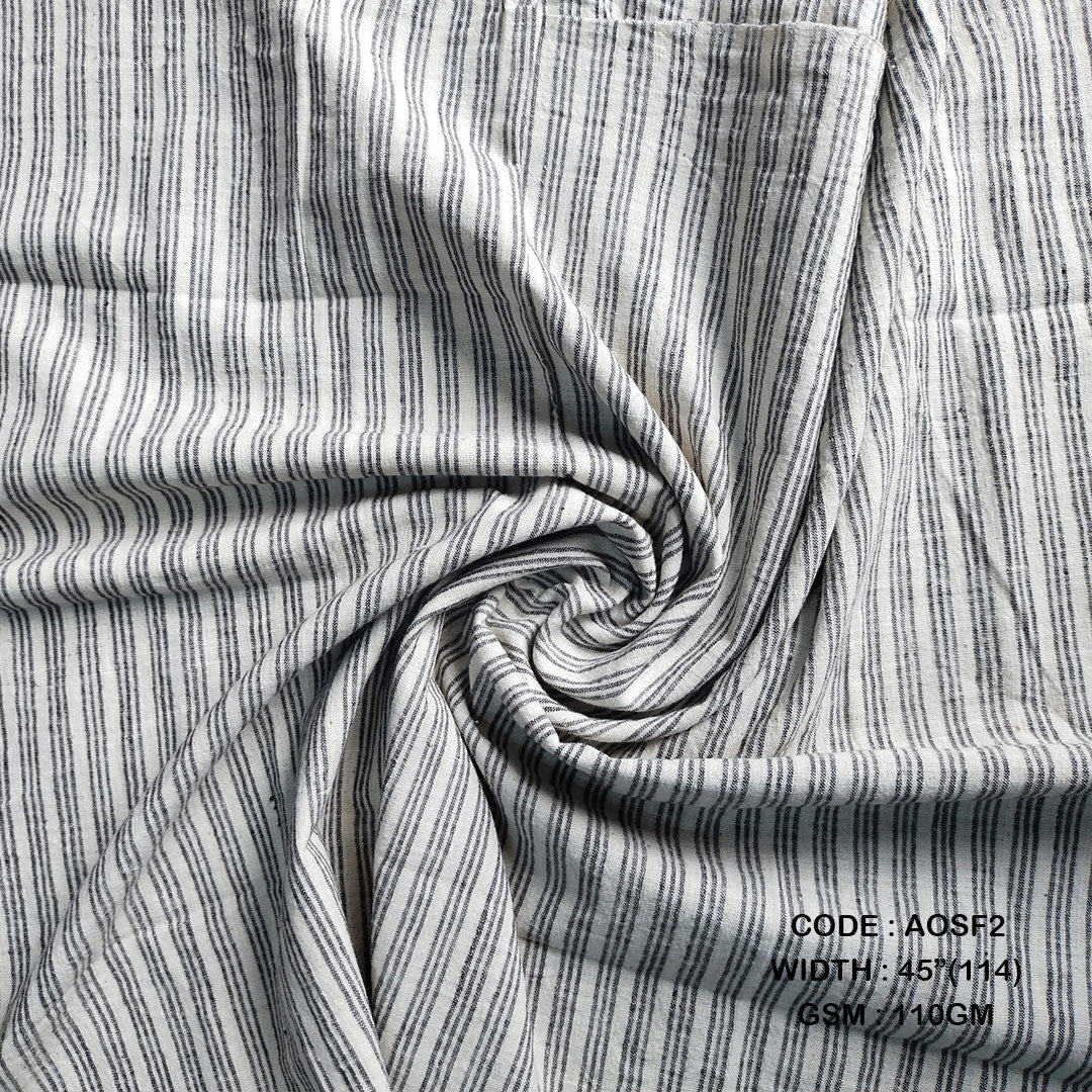 Adidev Textile ORGANIC STRIPES: OFF-WHITE & MULTI ( 110 GSM AOSF2 )