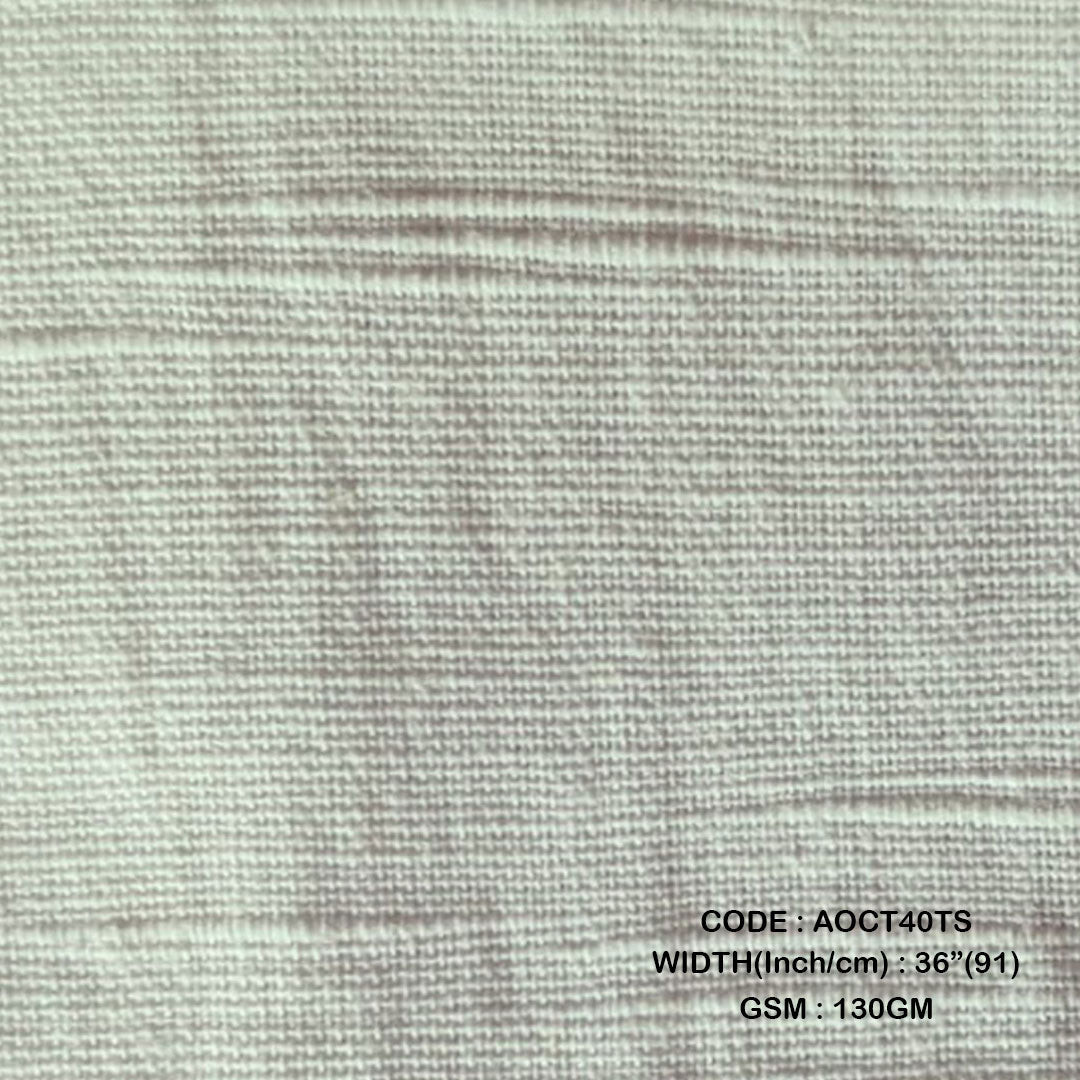 Adidev Textile REGULAR SLUB COTTON FABRICS ( 130 GSM AOCT40TS )