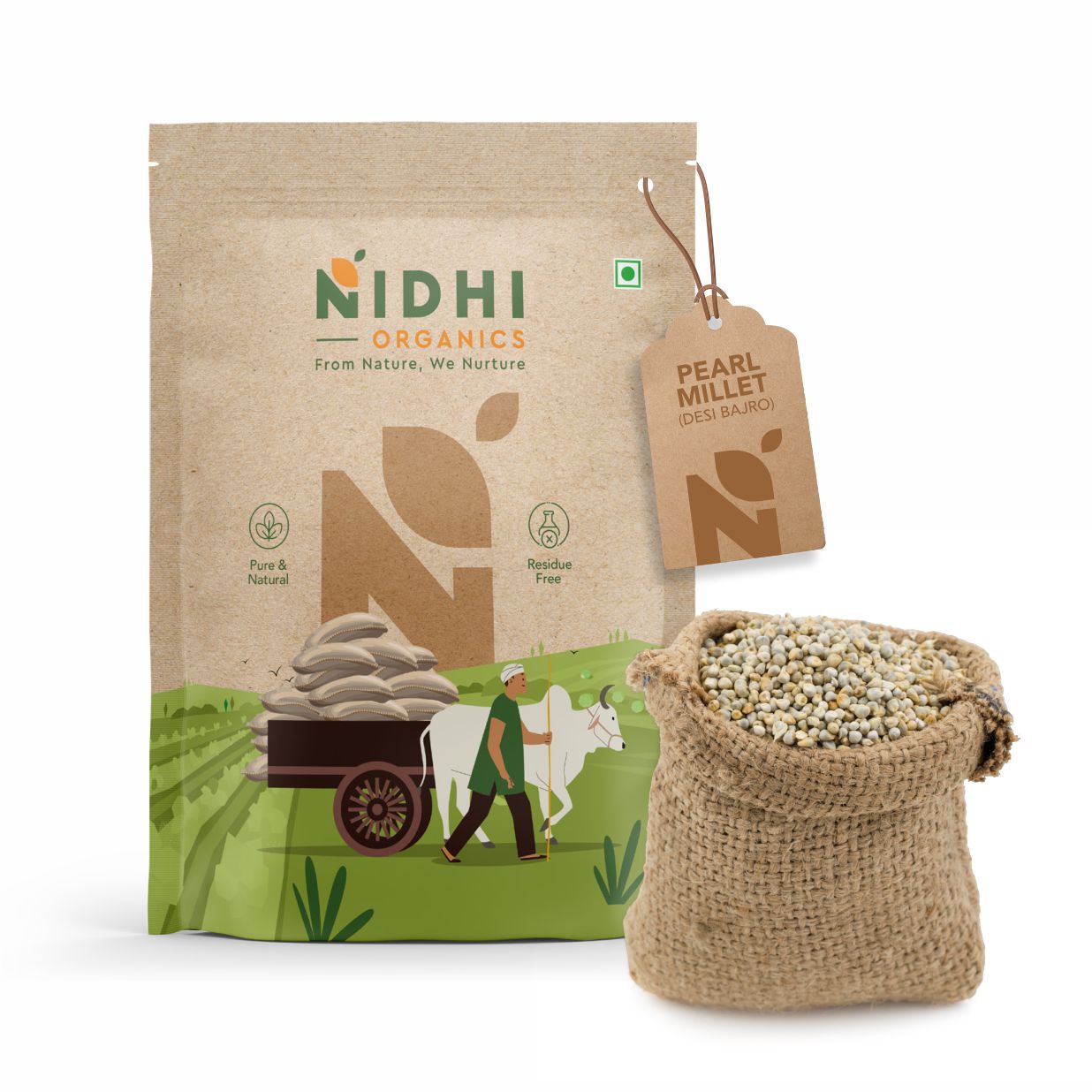 Nidhi Organics Pearl Millet (Desi Bajro)
