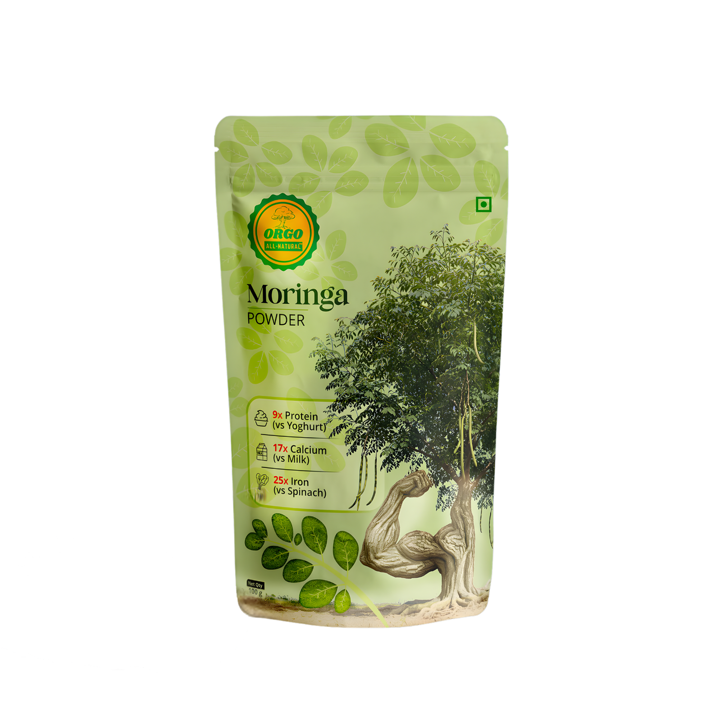 Orgo All-Natural Moringa Powder (100 GM)