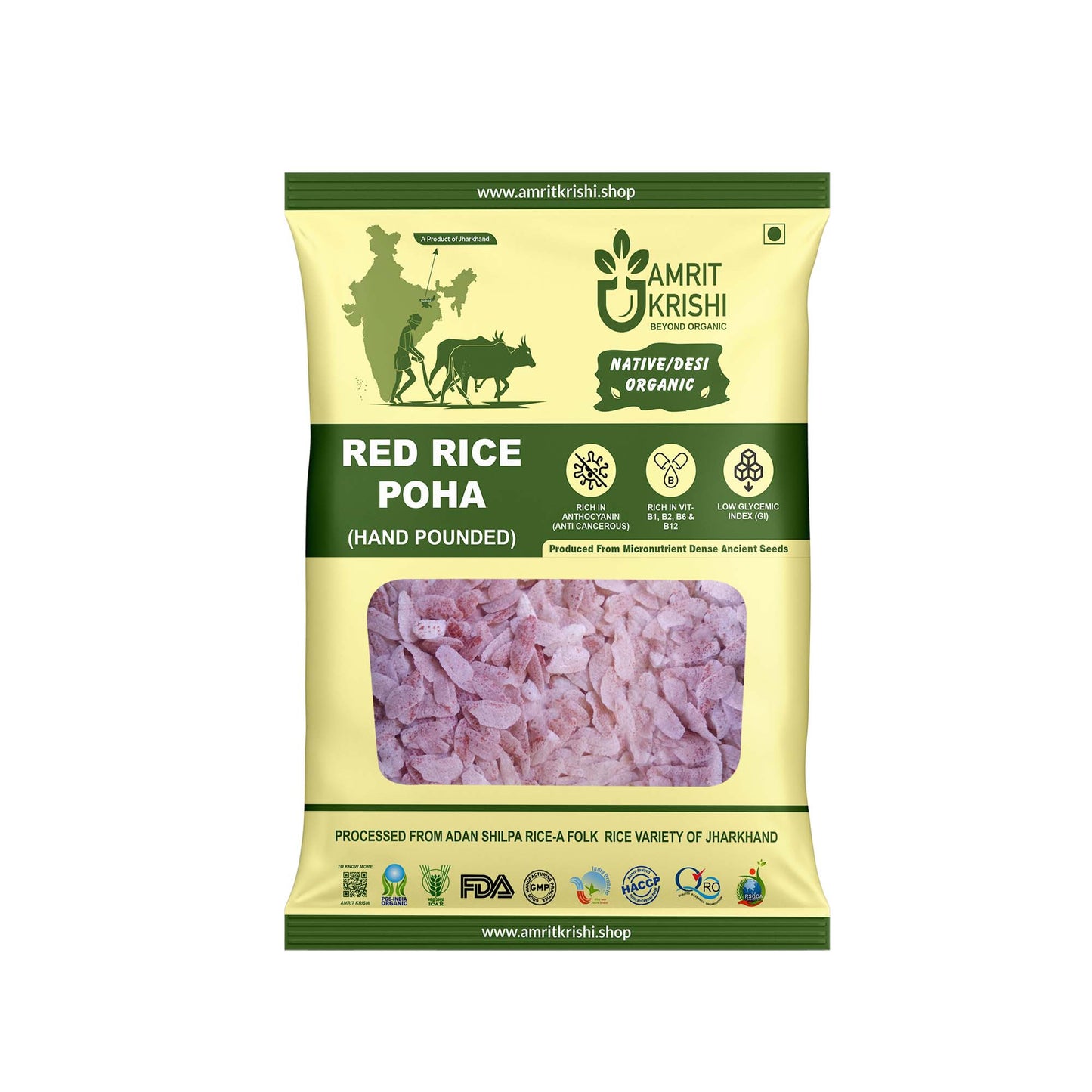 AMRIT KRISHI RED RICE POHA